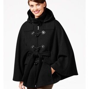 Clavin Klein Wool Peacoat Cape